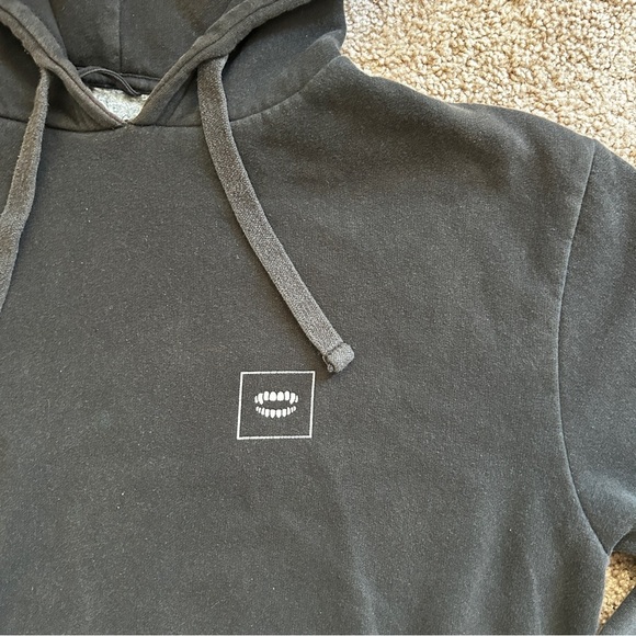 Chomp Dead Sexy Black Pink White Bikini Skeleton Skater Hoodie Size Large - Picture 3 of 8